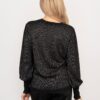 Black Glitter Balloon Sleeve Jumper by Sarta MSH - Image 4