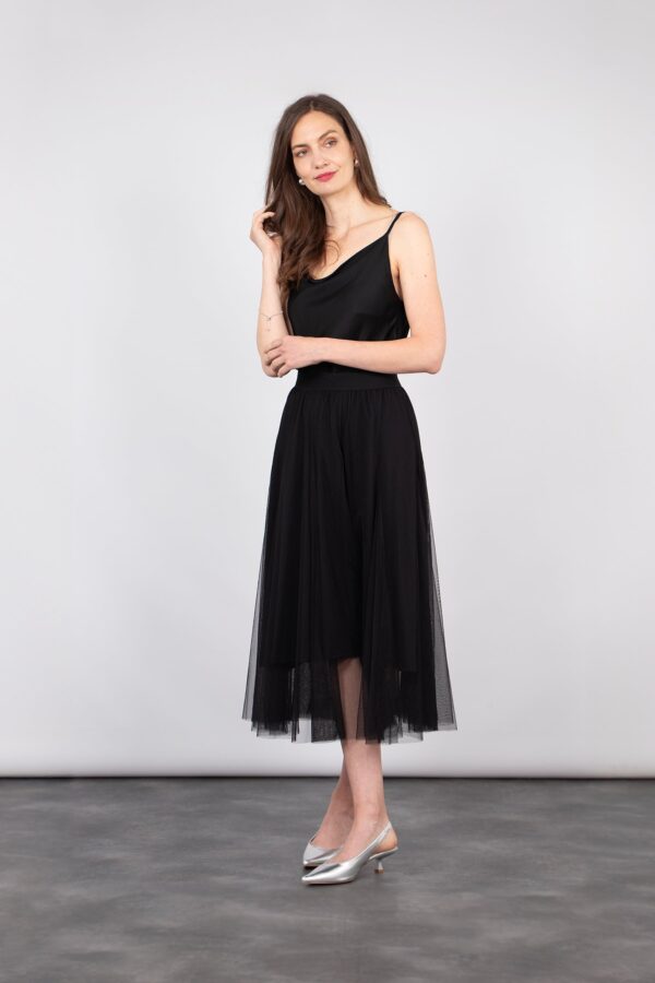 Eden Tulle Swing Skirt in Black by Sarta MSH