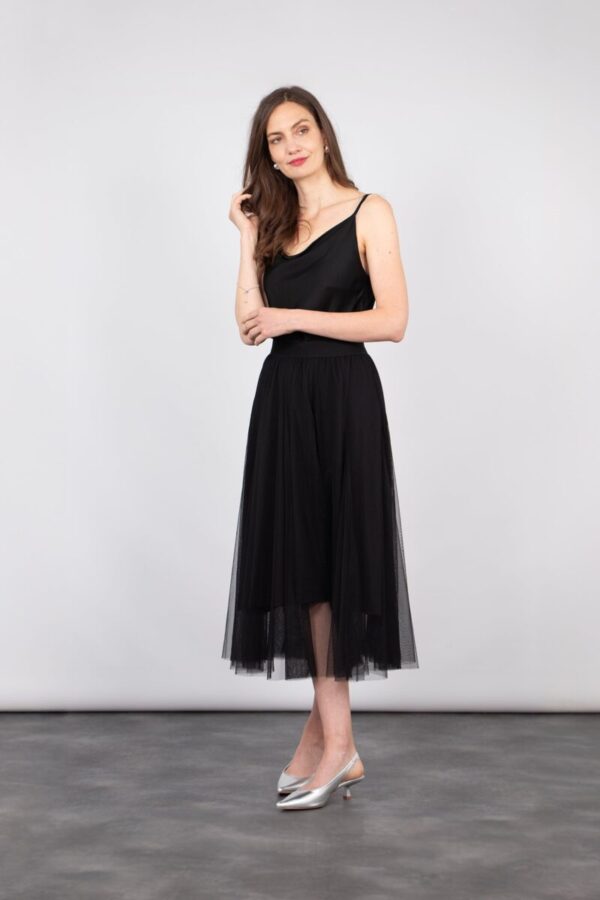 Eden Tulle Swing Skirt in Black by Sarta MSH