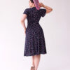 Navy Floral 1940's Tea Dress by Pretty Retro - Image 2