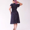Navy Floral 1940's Tea Dress by Pretty Retro - Image 2