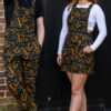 Poison and Plants Stretch Twill Dungarees By Run and Fly - Image 3