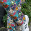Run and Fly Spooky Stuff Dungarees in Stretch Twill Cotton Unisex Fit - Image 4