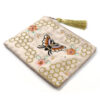 Golden Honeycomb Velvet Zip Make Up Bag Purse by POM - Image 3