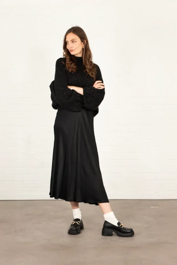 Cassie Midi Slip Skirt by Sarta MSH