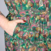 Cute Christmas Cottages Tea Dress in Stretch Cotton by Run and Fly - Image 5