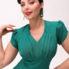 Emerald 50's Style Swing Dress by Pretty Retro - Image 3