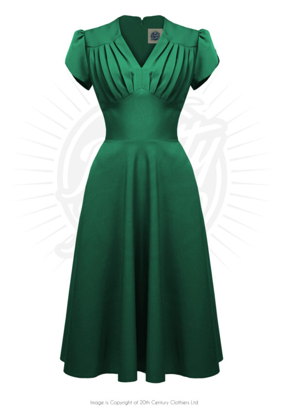 Emerald 50's Style Swing Dress by Pretty Retro