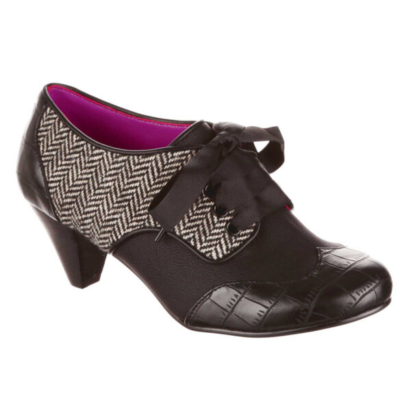 Tippy Tap Black Shoes by Irregular Choice's Bed of Roses