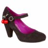 Cherry Champ Black Heels by Irregular Choice's Bed of Roses - Image 5