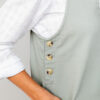 Hilda Pinafore Dress Sage Twill by Lily & Me - Image 5