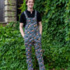 Boho Unisex Dungarees in Cotton Stretch Twill by Run and Fly - Image 5