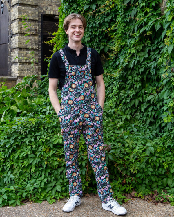 Boho Unisex Dungarees in Cotton Stretch Twill by Run and Fly