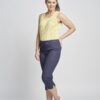 Denim Cropped Trousers by Pinns - Image 3