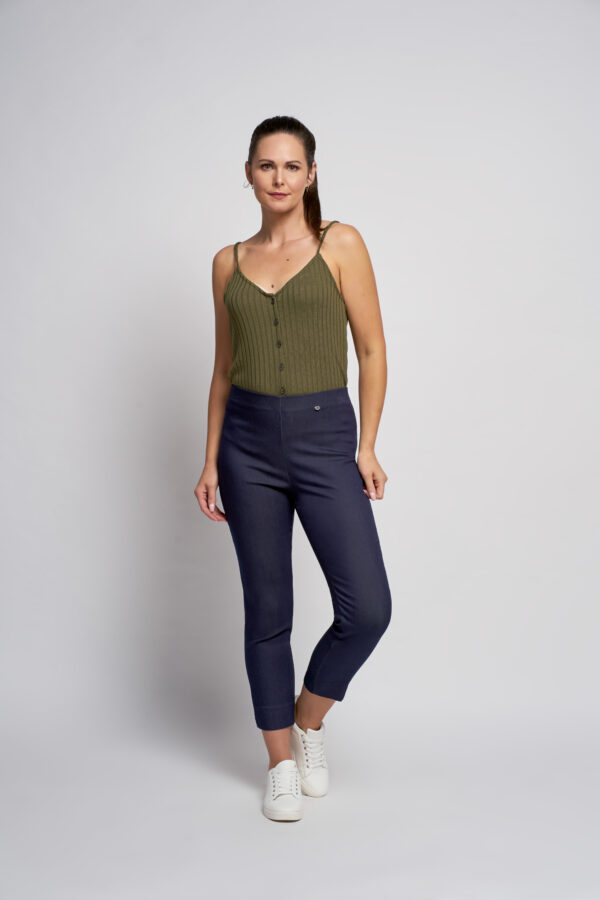 Denim Ankle Grazer Trousers by Pinns