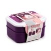 Moomin Clip Lock Stacked Bento Lunch Box with Cutlery - Image 7