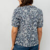 Lily Blouse in Navy Stipple Print by Lily & Me - Image 3