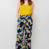 Greta Floral Cropped Trousers by Lily & Me - Image 2