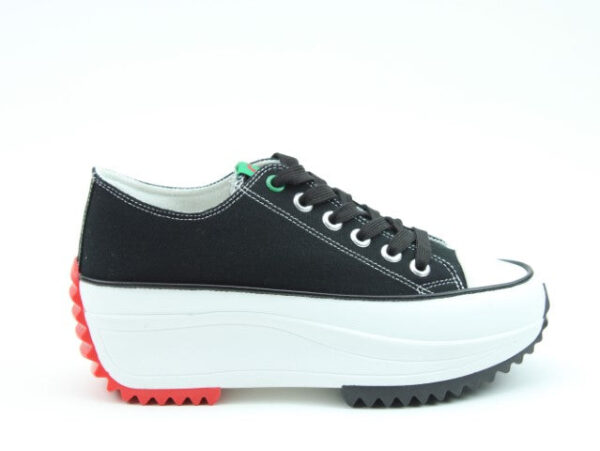 Strata Black Trainer by Heavenly Feet