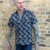 Swallows Unisex Short Sleeve Cotton Shirt by Run and Fly - Image 5