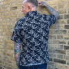 Swallows Unisex Short Sleeve Cotton Shirt by Run and Fly - Image 3