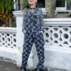 Swallows Tattoo Unisex Dungarees in Cotton Stretch Twill by Run and Fly - Image 6
