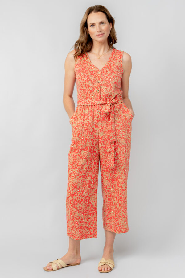Allium Jersey Printed Jumpsuit by Lily & Me