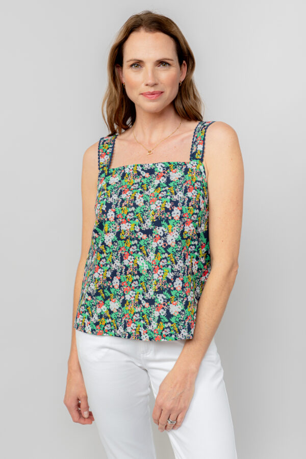 Carrie Vest in Mayflower Print by Lily & Me