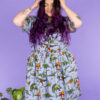Adventure Dino Tea Dress in Stretch Cotton by Run and Fly - Image 5