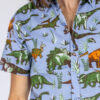 Adventure Dino Unisex Short Sleeve Cotton Shirt by Run and Fly - Image 5