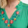 Carlotta Green Folk Embroidery Midi Dress by Sugarhill Brighton - Image 3
