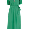 Carlotta Green Folk Embroidery Midi Dress by Sugarhill Brighton - Image 4