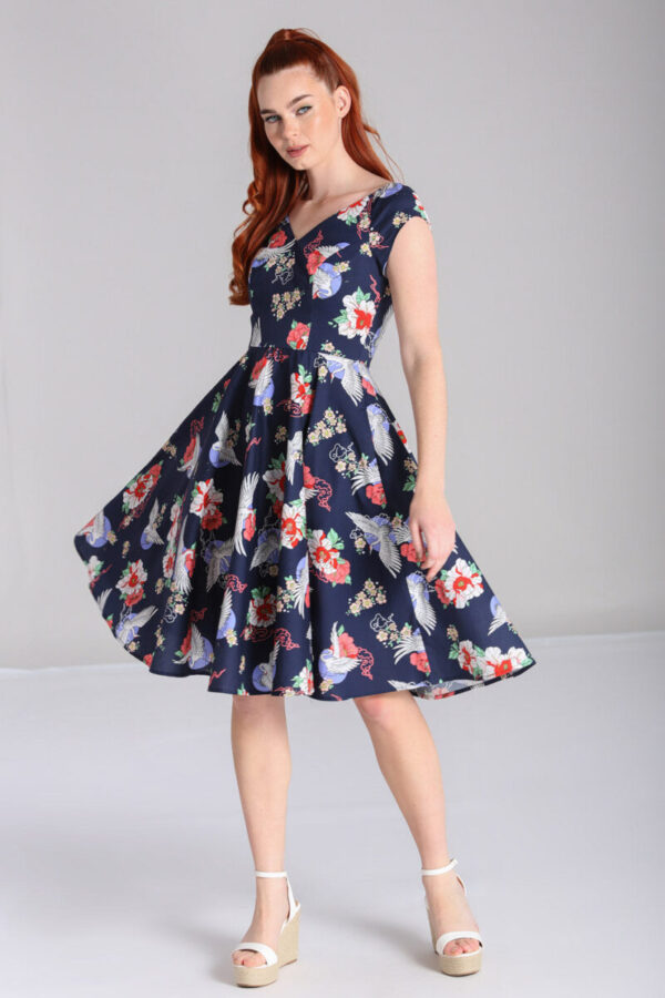Misa Midi Swing Dress by Hellbunny