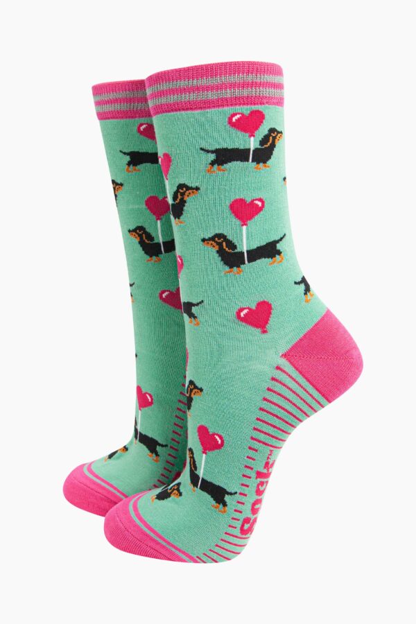 Sausage Dog Dachshund Bamboo Socks by Sarta MSH