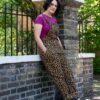 Rebel Romance Leopard Stretch Twill Dungarees - Image 9