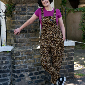 Rebel Romance Leopard Stretch Twill Dungarees