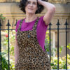 Rebel Romance Leopard Stretch Twill Dungarees - Image 5