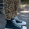 Rebel Romance Leopard Stretch Twill Dungarees - Image 2