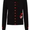 Annie Love Black Rockabilly Cardigan - Image 2