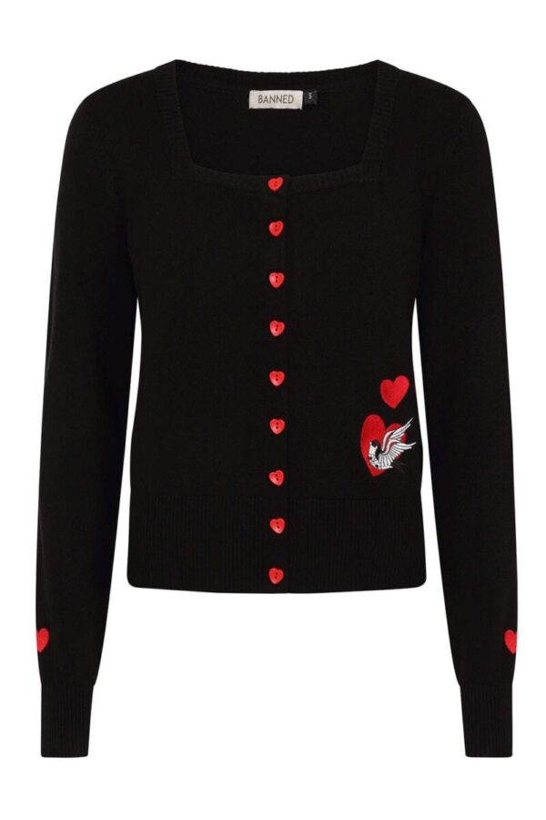 Annie Love Black Rockabilly Cardigan