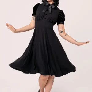 Andrea Black Dress by Hellbunny