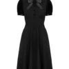 Andrea Black Dress by Hellbunny - Image 2