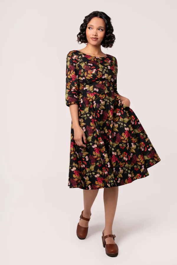 Edwina Autumn Dress by Hellbunny