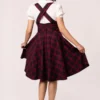 Carmina Red Checked Pinafore Dress by Hellbunny - Image 5