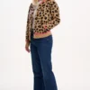 Solana Knitted Bomber - Tan/Black, Natural Leopard by Sugarhill Brighton - Image 3