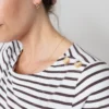 Riverside Chocolate Striped Jersey Top by Lily &  Me - Image 4