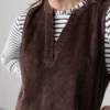 Belle Chocolate Cord Stretch Cotton Dress by Lily &  Me - Image 3