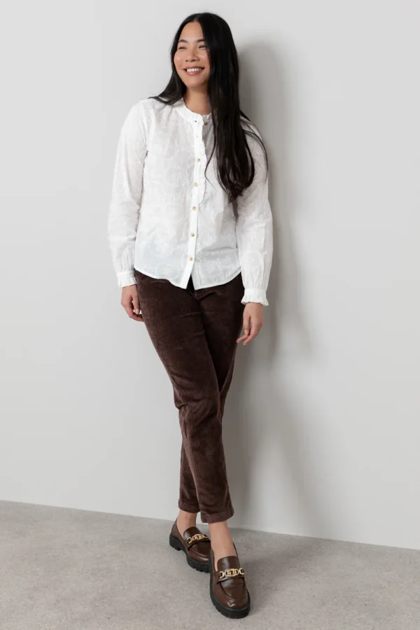 Bookend Chocolate Cord Trousers by Lily &  Me