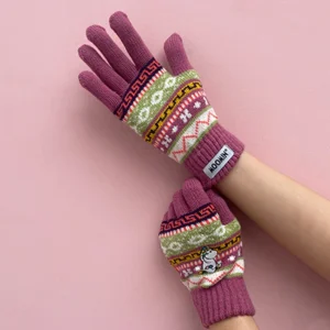Moomin Snorkmaiden Fair Isle Gloves by House of Disaster