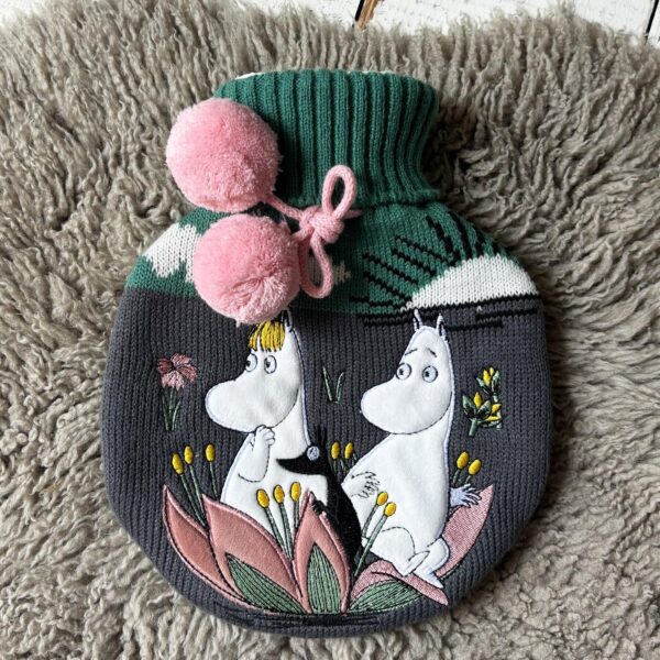 Moomin Lotus Hot Water Bottle by House of Disaster